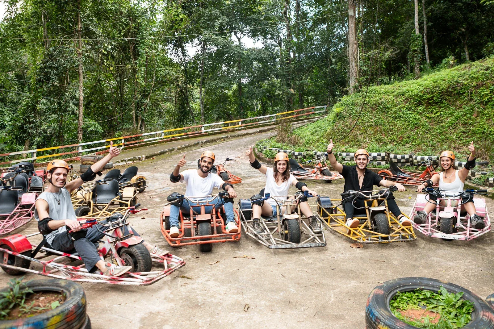 Jungle Zipline, Giant Swing and the 2,100-Metre Luge Kart