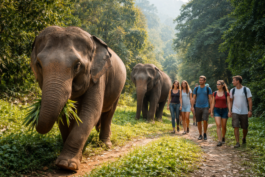 Protectora de Elefantes Ética en Chiang Mai